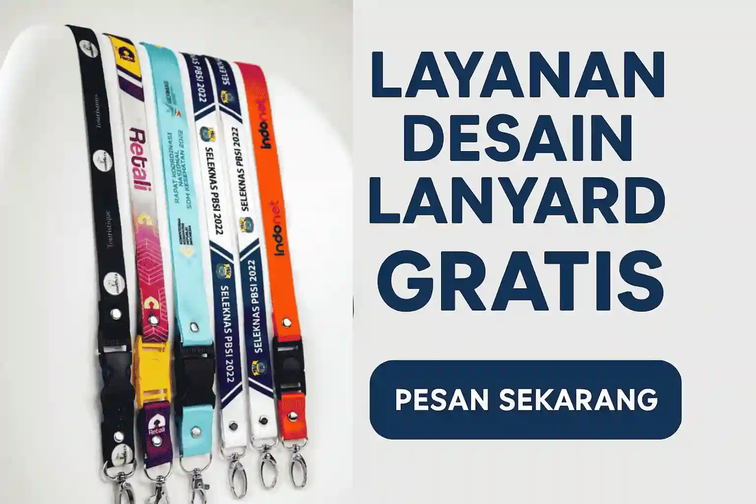 Layanan Desain Lanyard Gratis untuk Event & UMKM